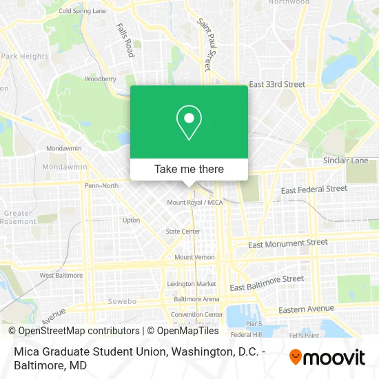 Mica Graduate Student Union map