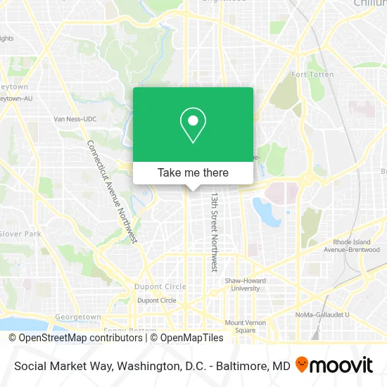 Social Market Way map