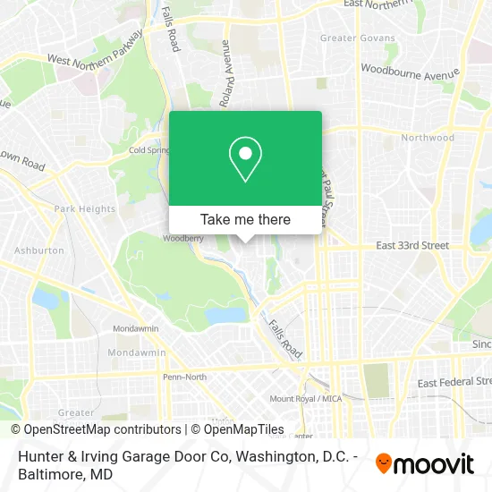 Hunter & Irving Garage Door Co map
