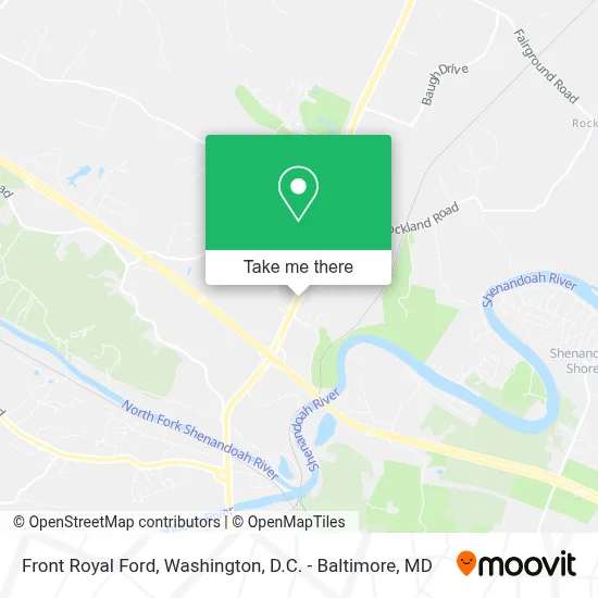 Front Royal Ford map