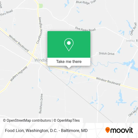 Food Lion map