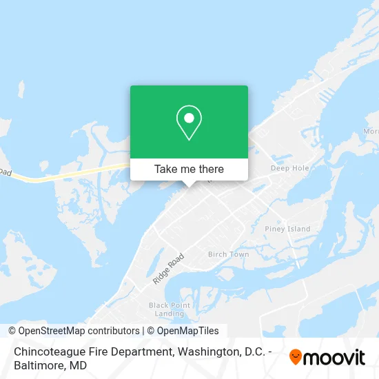 Chincoteague Fire Department map