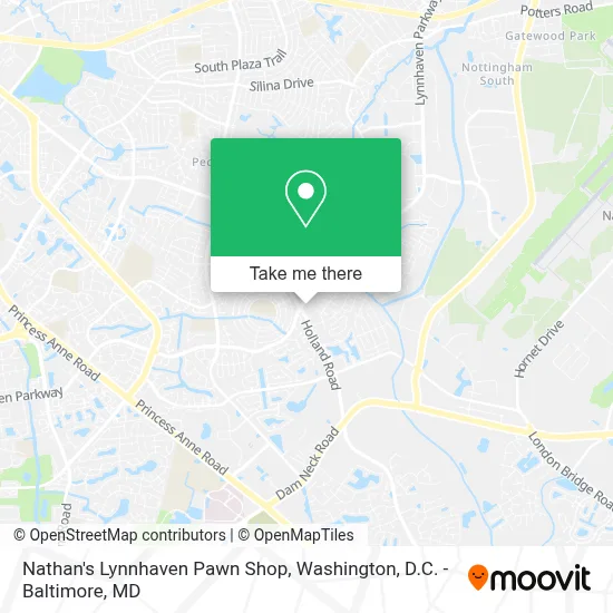Nathan's Lynnhaven Pawn Shop map