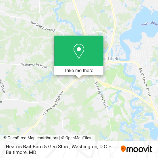 Hearn's Bait Barn & Gen Store map