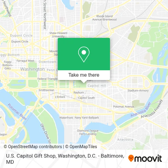 U.S. Capitol Gift Shop map