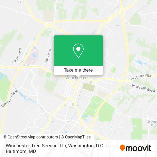 Winchester Tree Service, Llc map