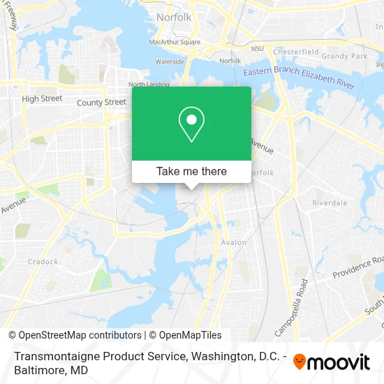Transmontaigne Product Service map