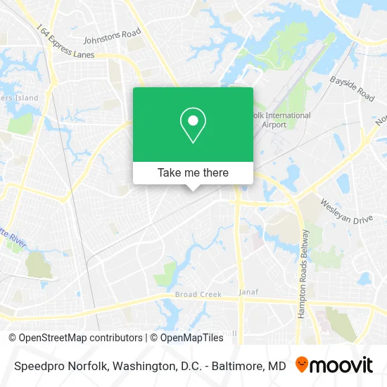 Speedpro Norfolk map