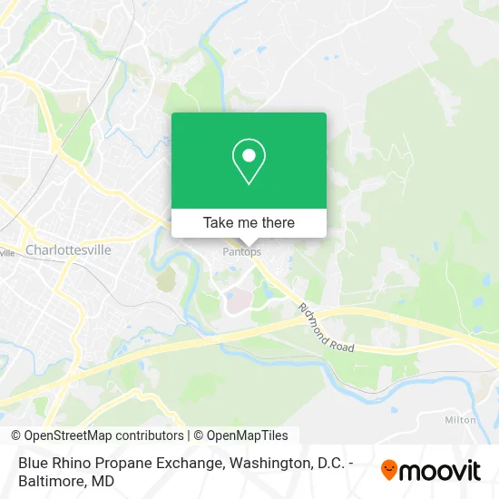 Blue Rhino Propane Exchange map