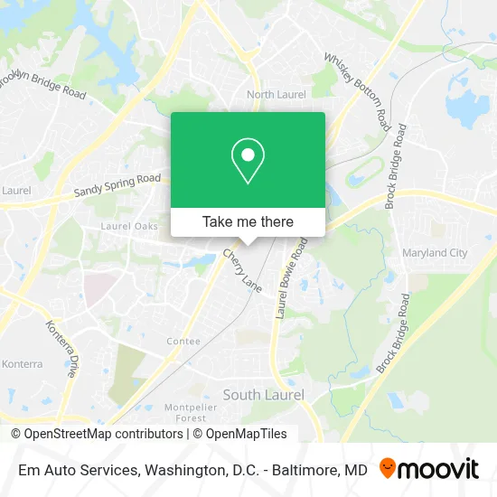 Em Auto Services map