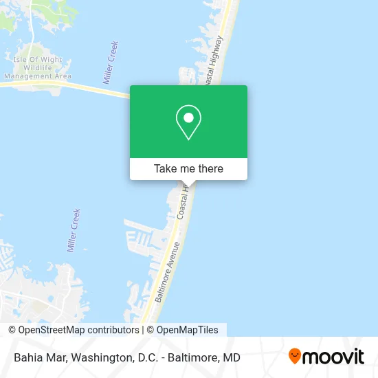 Bahia Mar map