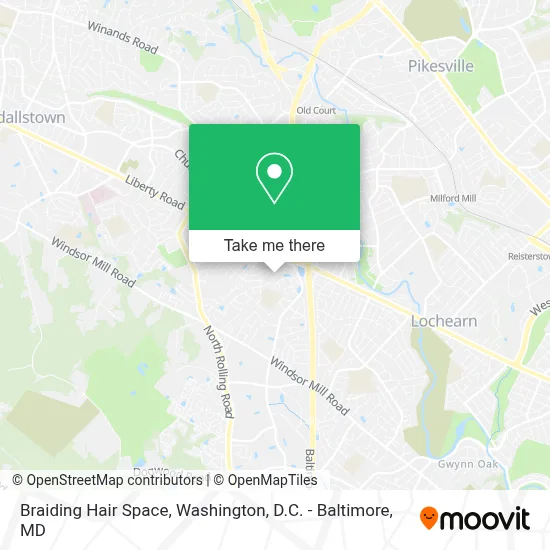 Braiding Hair Space map