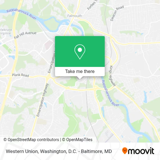 Western Union map