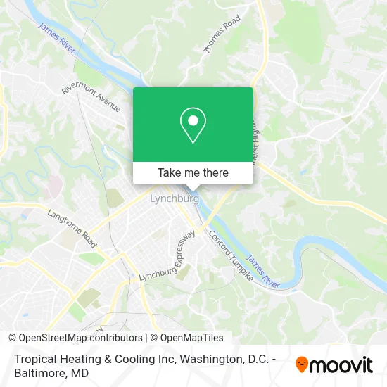 Tropical Heating & Cooling Inc map