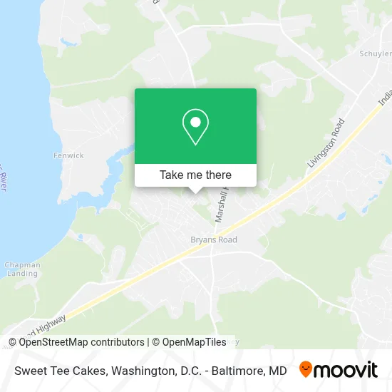 Sweet Tee Cakes map