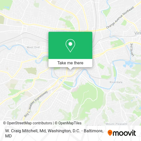 W. Craig Mitchell, Md map