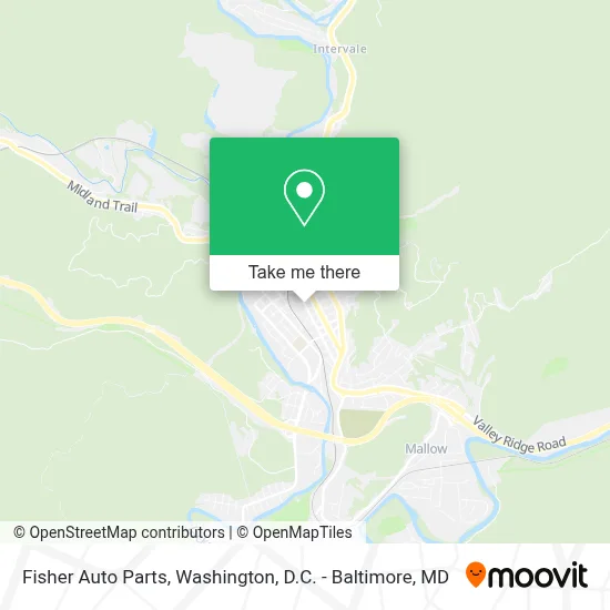 Fisher Auto Parts map