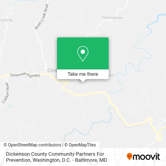 Dickenson County Community Partners For Prevention map