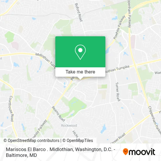 Mariscos El Barco . Midlothian map