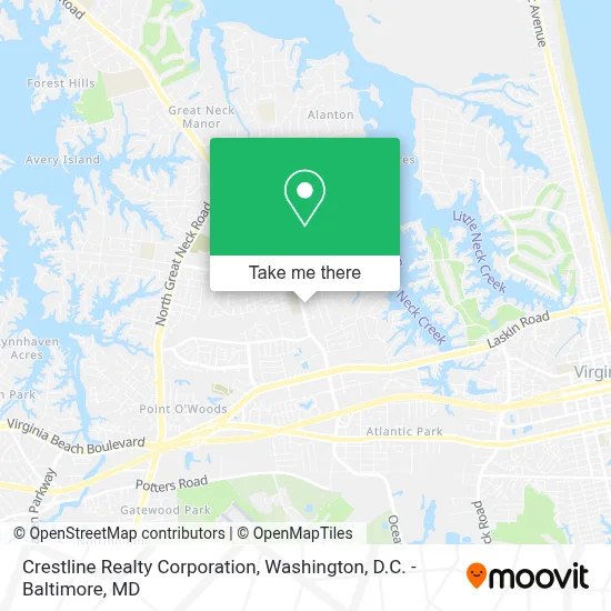 Crestline Realty Corporation map