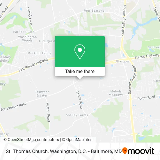 St Thomas Church map