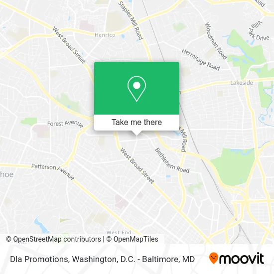Dla Promotions map