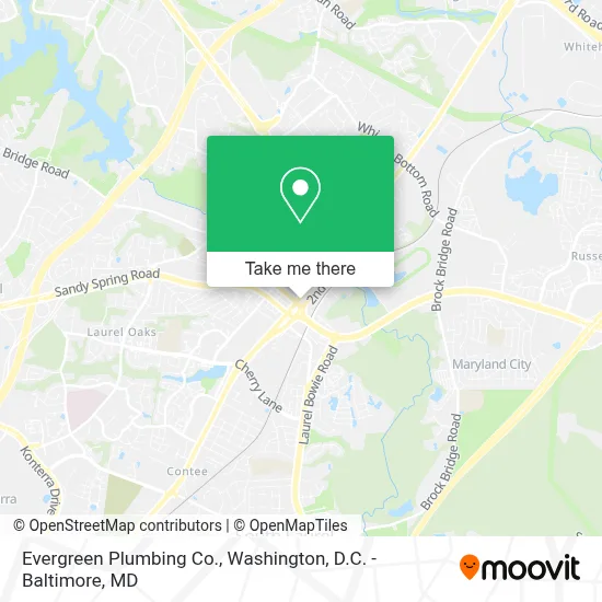 Evergreen Plumbing Co. map