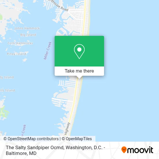 The Salty Sandpiper Ocmd map