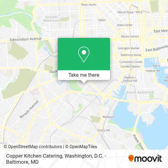 Copper Kitchen Catering map