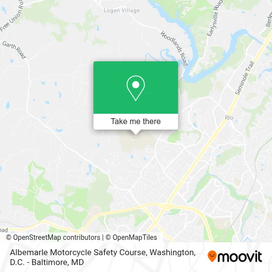 Albemarle Motorcycle Safety Course map