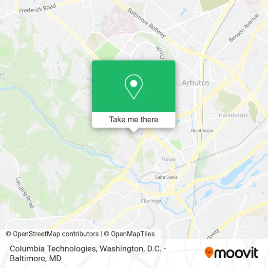 Columbia Technologies map