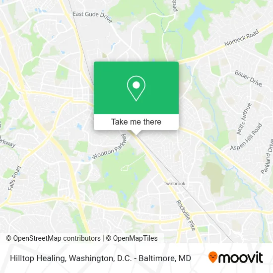 Hilltop Healing map