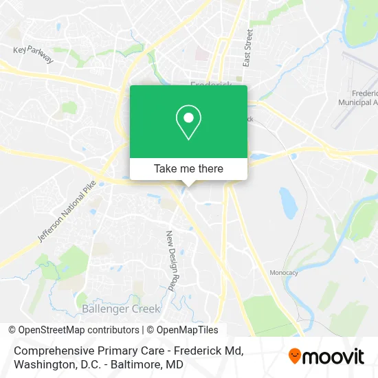 Comprehensive Primary Care - Frederick Md map