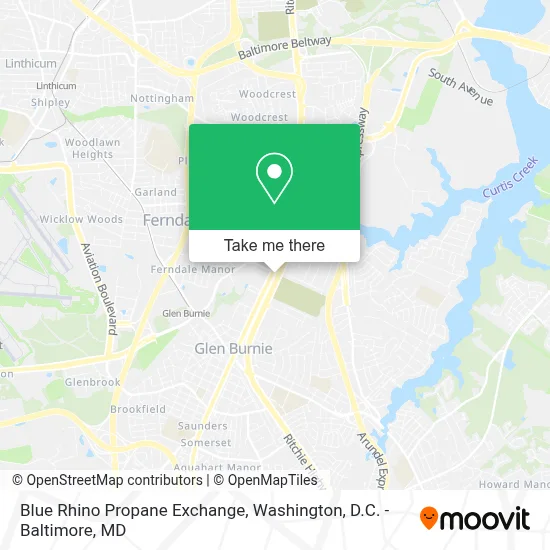 Blue Rhino Propane Exchange map