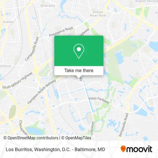 Los Burritos map