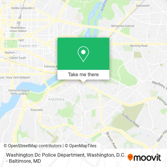Washington Dc Police Department map