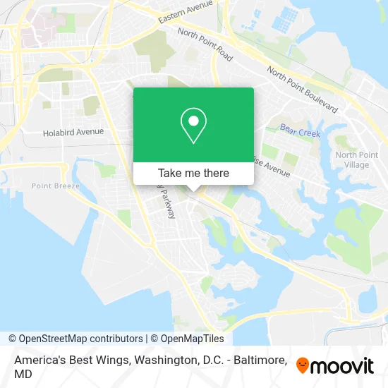 America's Best Wings map