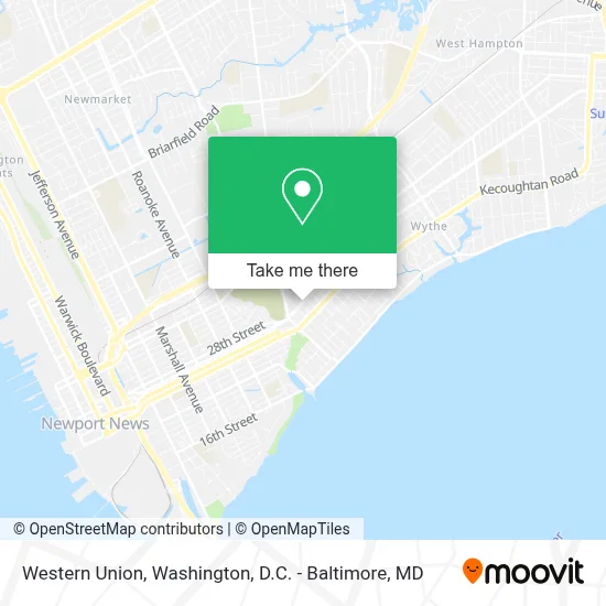 Western Union map