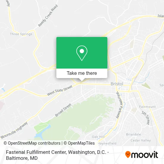 Fastenal Fulfillment Center map
