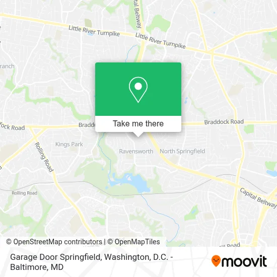 Garage Door Springfield map