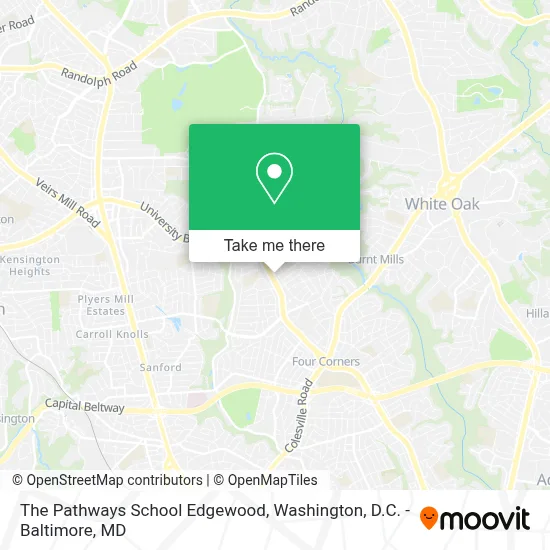 The Pathways School Edgewood map