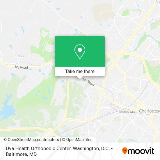 Uva Health Orthopedic Center map