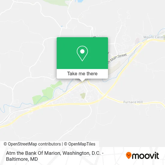Atm the Bank Of Marion map