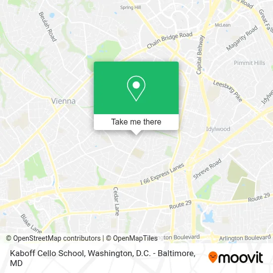 Kaboff Cello School map