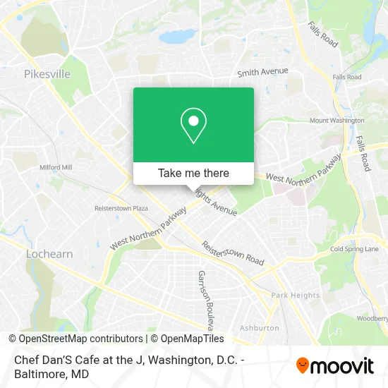 Chef Dan’S Cafe at the J map