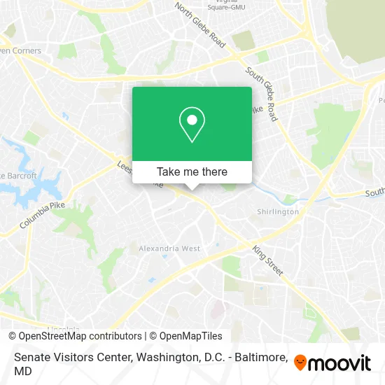 Senate Visitors Center map
