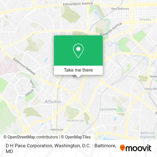 D H Pace Corporation map