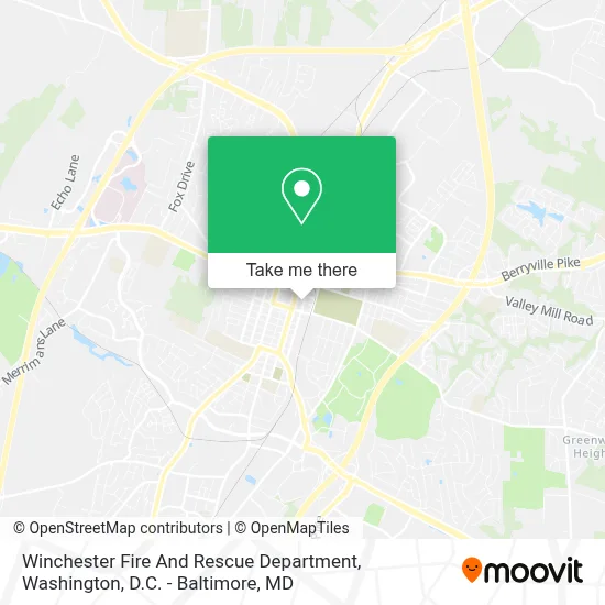 Winchester Fire And Rescue Department map