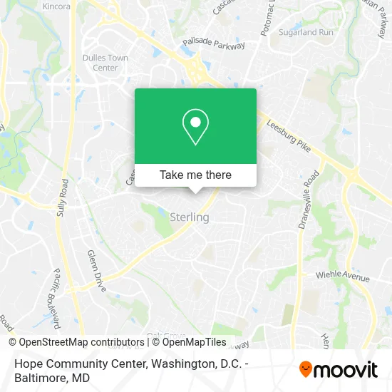 Hope Community Center map