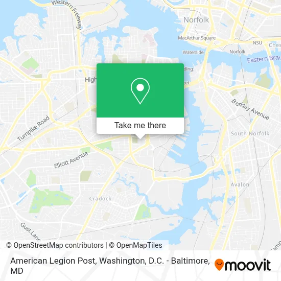 American Legion Post map